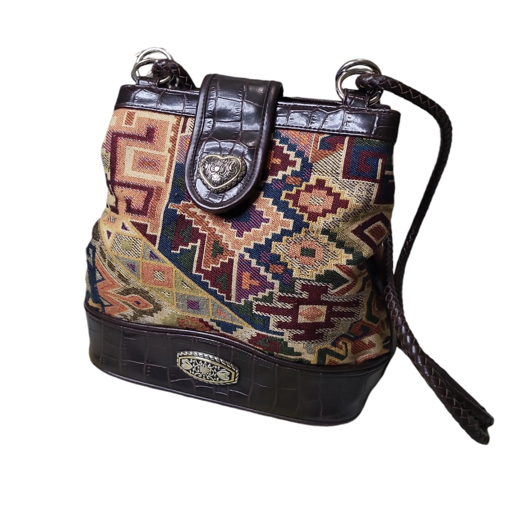 Vintage Marlo Designer Handbag Southwestern Heart Crossbody Bohemian backpack
